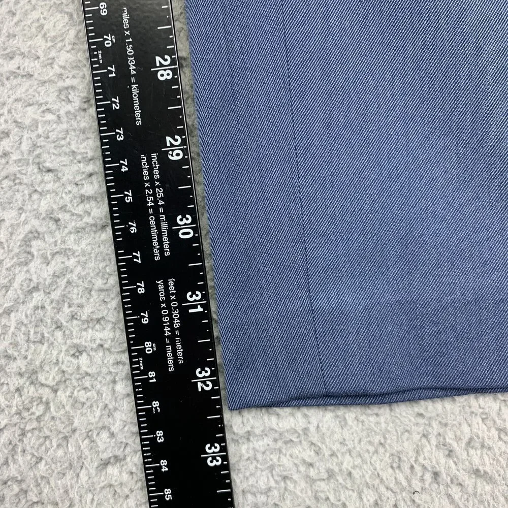 Van Heusen Pants Mens 34 Blue Straight Leg‎ Mid-Rise Dress Slacks Stretch